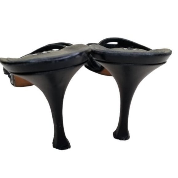 Manolo Blahnik Black Strappy Heels - Picture 7 of 10